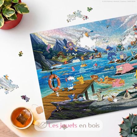 Puzzle Pokémon Aquali et Marine tempérée 1000 pcs RAV12002035 Ravensburger 2