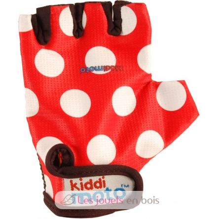 Gants Red Dotty SMALL GLV012S Kiddimoto 1