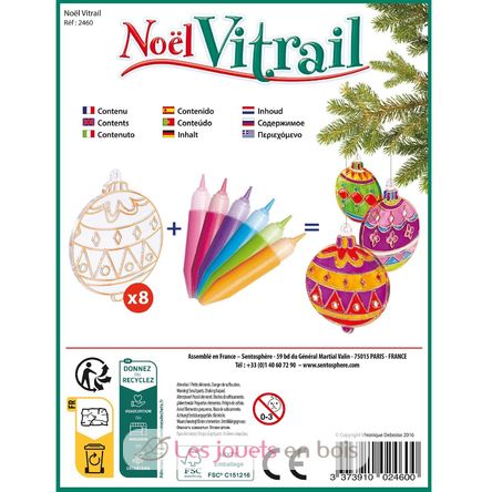 Coffret créatif Noël Vitrail SS-2460 Sentosphère 4