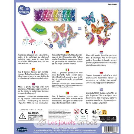Porte-clés à diamanter SS-32480 Sentosphère 4