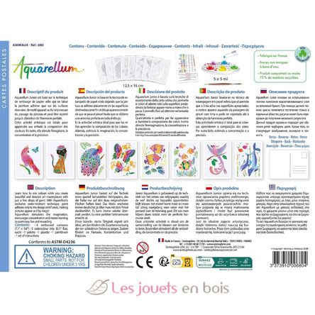 Aquarellum Cartes Postales Animaux SS-680 Sentosphère 4