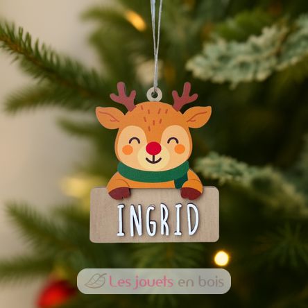 Renne de Noël personnalisable en bois VI-AD03 Vintiun 4