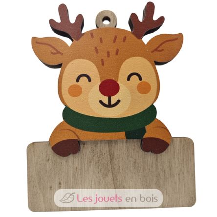 Renne de Noël personnalisable en bois VI-AD03 Vintiun 1