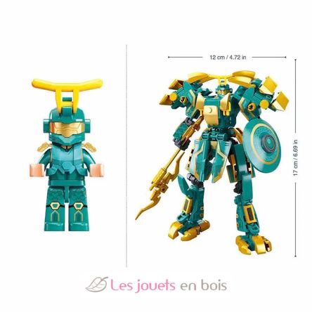 Robot Mecha 2 en 1 vert jaune SL-M38-B1275 Sluban 2