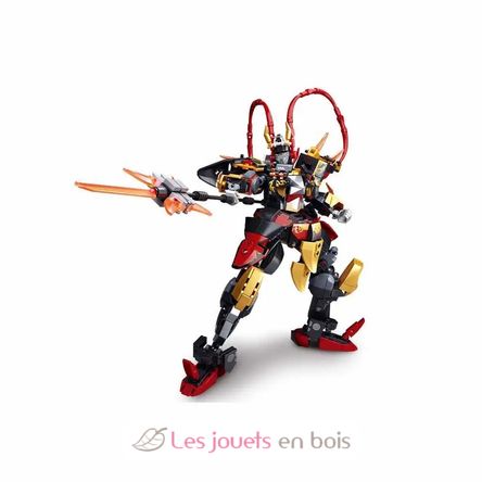 Robot Super PR Mecha noir rouge jaune SL-M38-B1269 Sluban 2
