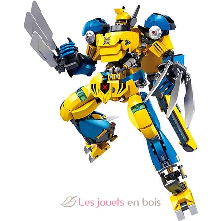 Robot Super PR Mecha jaune bleu SL-M38-B1298 Sluban 2