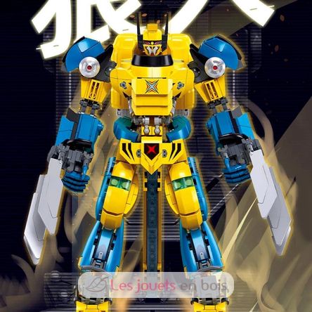 Robot Super PR Mecha jaune bleu SL-M38-B1298 Sluban 9