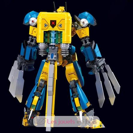Robot Super PR Mecha jaune bleu SL-M38-B1298 Sluban 5
