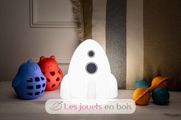 Veilleuse Fusée Astra avec télécommande LL-ROCWHITER Little L 5