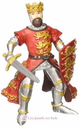 Figurine Roi Richard rouge PA-39338 Papo 1