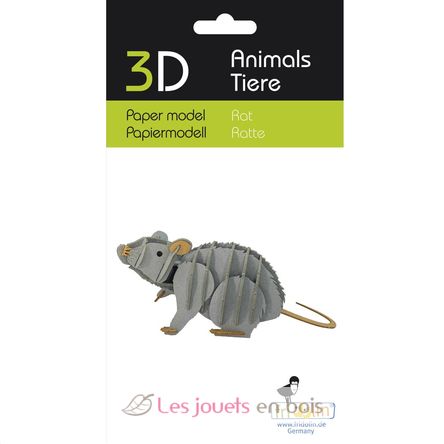Maquette 3D en papier Rat FRI-11760 Fridolin 2