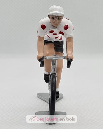 Figurine cycliste R Maillot à pois FR-R2 Fonderie Roger 4