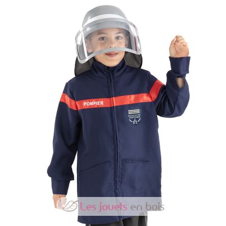Veste et casque de pompier 5-8 ans R159972 Rubies 1