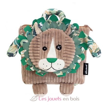 Sac à dos velours Jélékros le lion DE35019 Les Déglingos 3