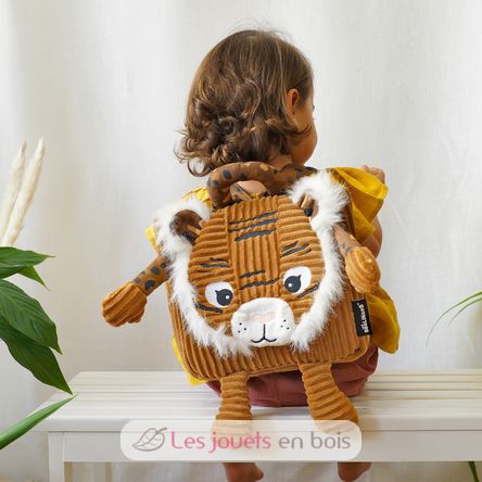 Sac à dos velours Speculos le tigre DE35030 Les Déglingos 3