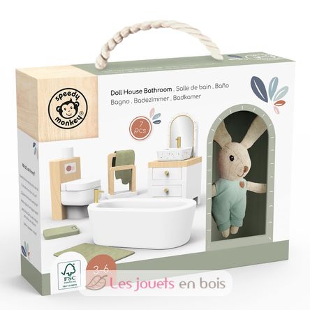 Salle de bain de la maison de poupée lapin SM-SP4004 Speedy Monkey 2