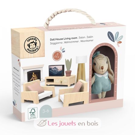 Salon de la maison de poupée lapin SM-SP4002 Speedy Monkey 2