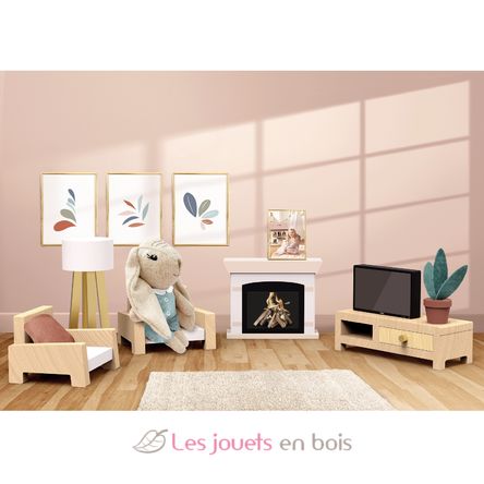 Salon de la maison de poupée lapin SM-SP4002 Speedy Monkey 3