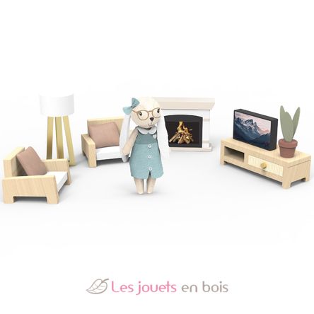 Salon de la maison de poupée lapin SM-SP4002 Speedy Monkey 1