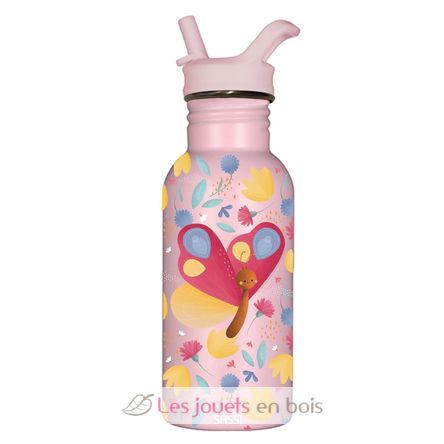 Bouteille en inox Twirly le papillon 500 ml SJ-SB3062 Sassi Junior 1