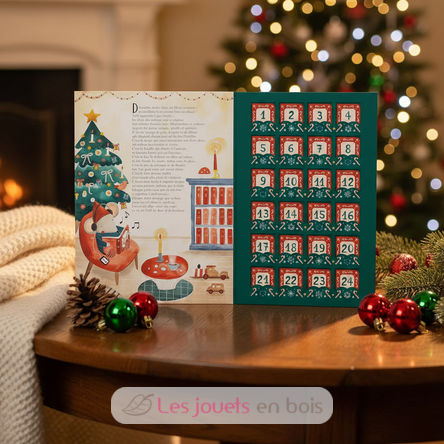 Calendrier de l'Avent 24 petits livres rouge SJ-5742 Sassi Junior 10