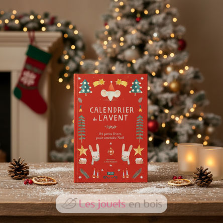 Calendrier de l'Avent 24 petits livres rouge SJ-5742 Sassi Junior 9