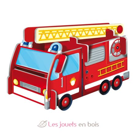 Livre et puzzle Les pompiers SJ-304321 Sassi Junior 4