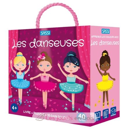 Livre et puzzle Les danseuses SJ-305526 Sassi Junior 1