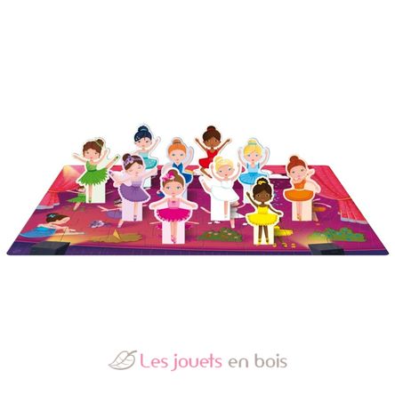 Livre et puzzle Les danseuses SJ-305526 Sassi Junior 2