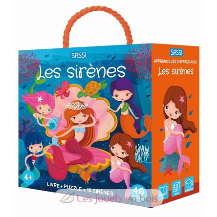 Livre et puzzle Les sirènes SJ-307544 Sassi Junior 1