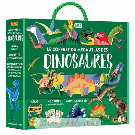 Coffret Méga Atlas des Dinosaures SJ-307568 Sassi Junior 1