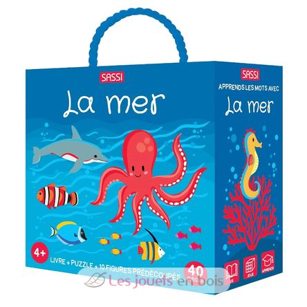 Livre et puzzle La mer SJ-313767 Sassi Junior 1
