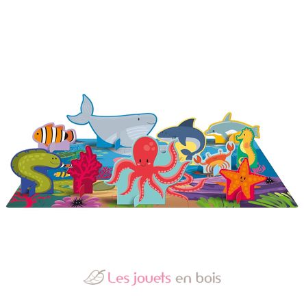 Livre et puzzle La mer SJ-313767 Sassi Junior 2