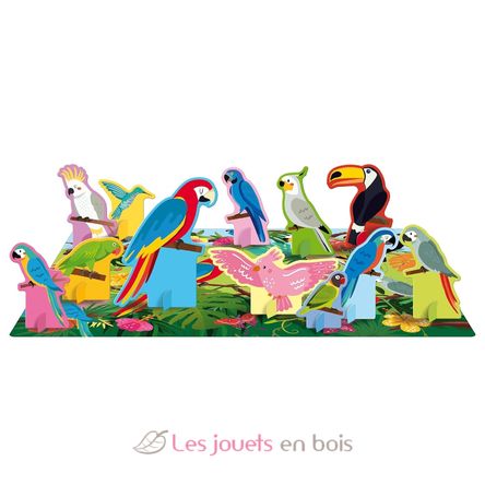 Livre et puzzle Les oiseaux SJ-329331 Sassi Junior 3