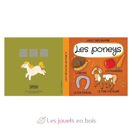 Livre et puzzle Les Poneys SJ-329898 Sassi Junior 3