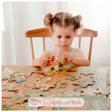 Livre et puzzle Les Poneys SJ-329898 Sassi Junior 6