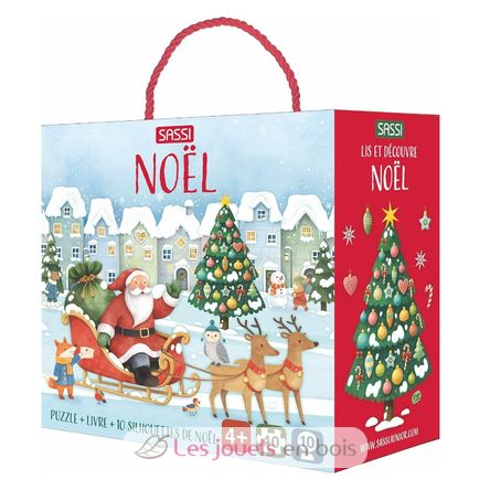 Livre et puzzle Noël SJ-331617 Sassi Junior 1