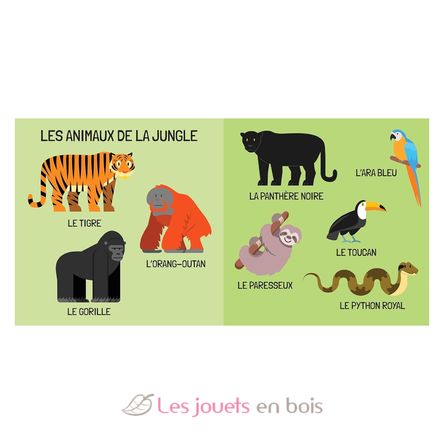 Livre et puzzle Les animaux SJ-355361 Sassi Junior 3