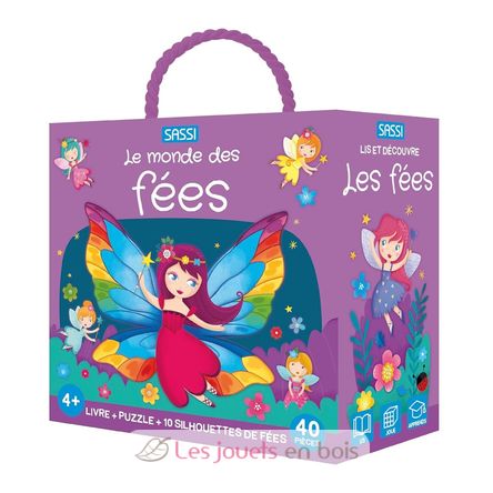 Livre et puzzle Les fées SJ-356795 Sassi Junior 1