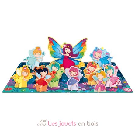 Livre et puzzle Les fées SJ-356795 Sassi Junior 2