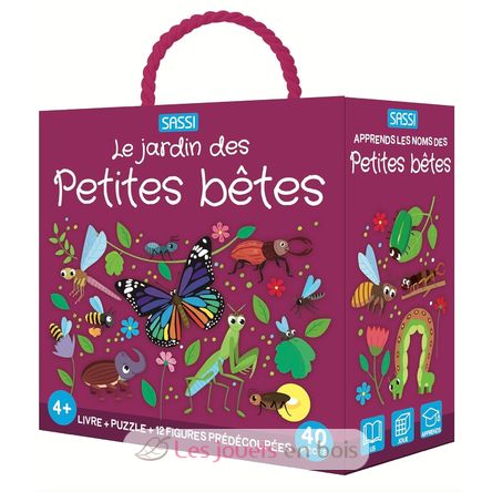 Livre et puzzle Les petites bêtes SJ-380929 Sassi Junior 1
