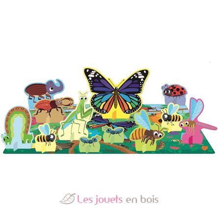 Livre et puzzle Les petites bêtes SJ-380929 Sassi Junior 2
