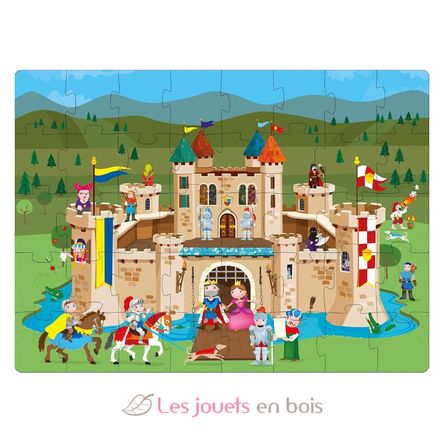Livre et puzzle Les chevaliers SJ-381193 Sassi Junior 2
