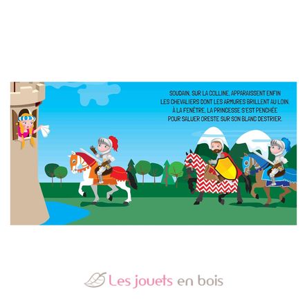 Livre et puzzle Les chevaliers SJ-381193 Sassi Junior 4