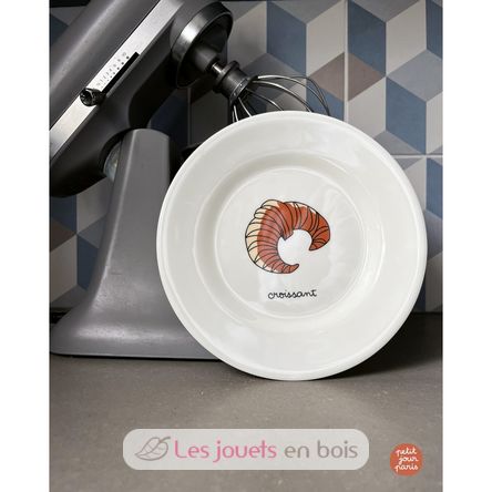 Assiette enfant avec croissant 20 cm PJ-SB962T Petit Jour 2