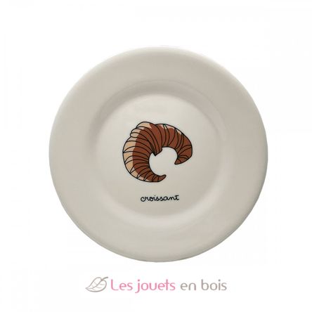 Assiette enfant avec croissant 20 cm PJ-SB962T Petit Jour 1