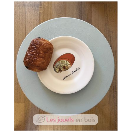 Assiette enfant avec pain au chocolat 20 cm PJ-SB967T Petit Jour 2