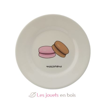 Assiette enfant avec macarons 20 cm PJ-SB968T Petit Jour 1