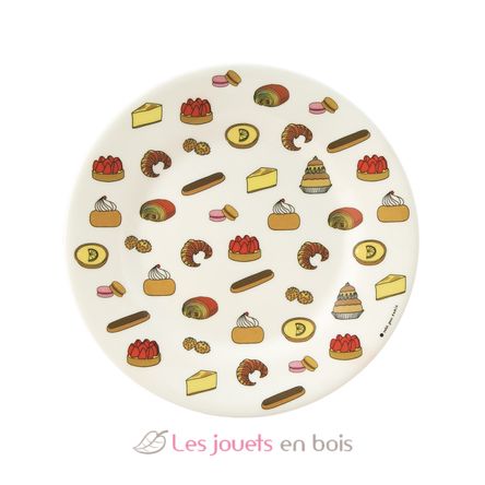 Assiette enfant avec pâtisseries 20 cm PJ-SB969T Petit Jour 1
