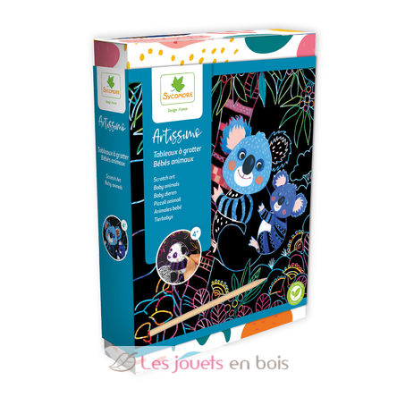 Scratch Art Bébés animaux SYCREA010 Sycomore 1